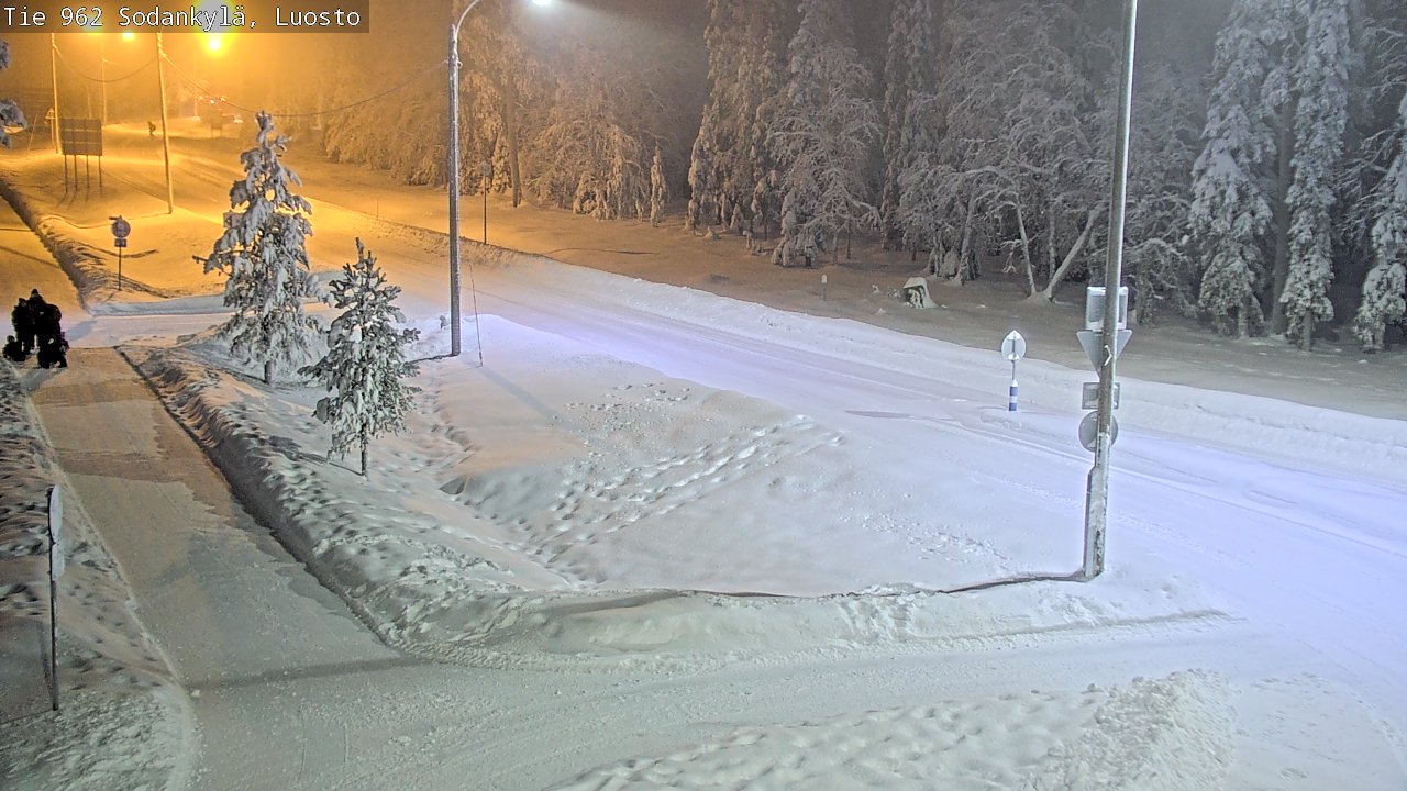 Weather Camera Image Väg 962 Sodankylä, Luosto, Sodankylä, Lappi