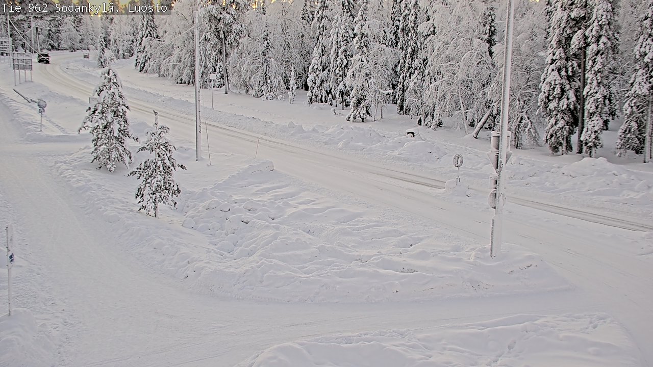 Weather Camera Image Road 962 Sodankylä, Luosto, Sodankylä, Lappi