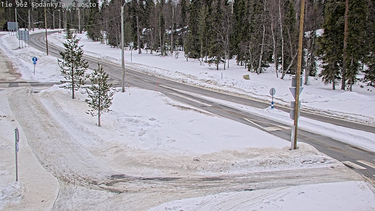 Weather Camera Image Road 962 Sodankylä, Luosto, Sodankylä, Lappi