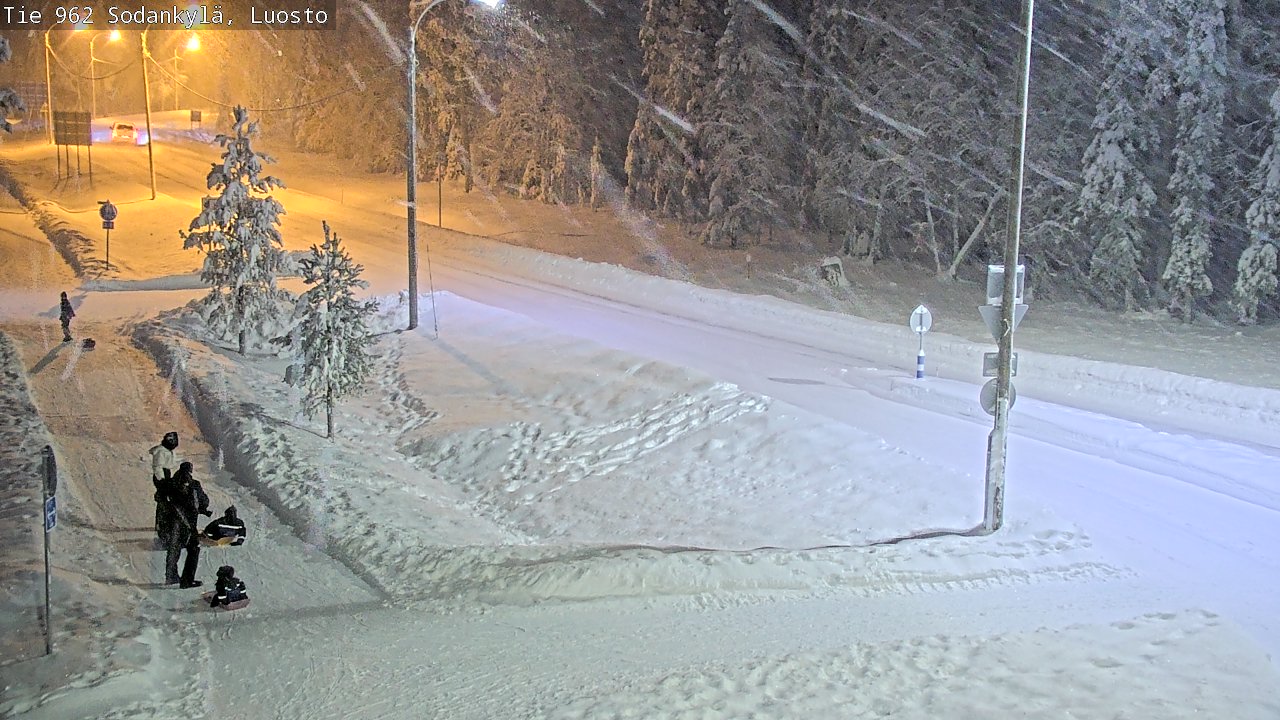 Weather Camera Image Väg 962 Sodankylä, Luosto, Sodankylä, Lappi