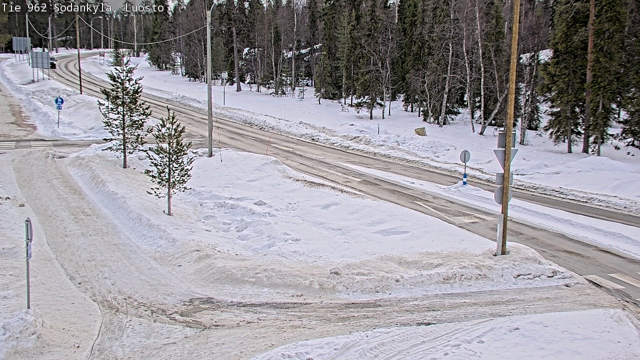 Weather Camera Image Road 962 Sodankylä, Luosto, Sodankylä, Lappi