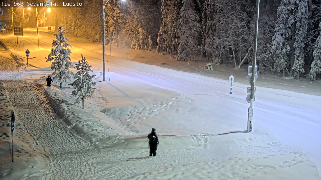 Weather Camera Image Väg 962 Sodankylä, Luosto, Sodankylä, Lappi