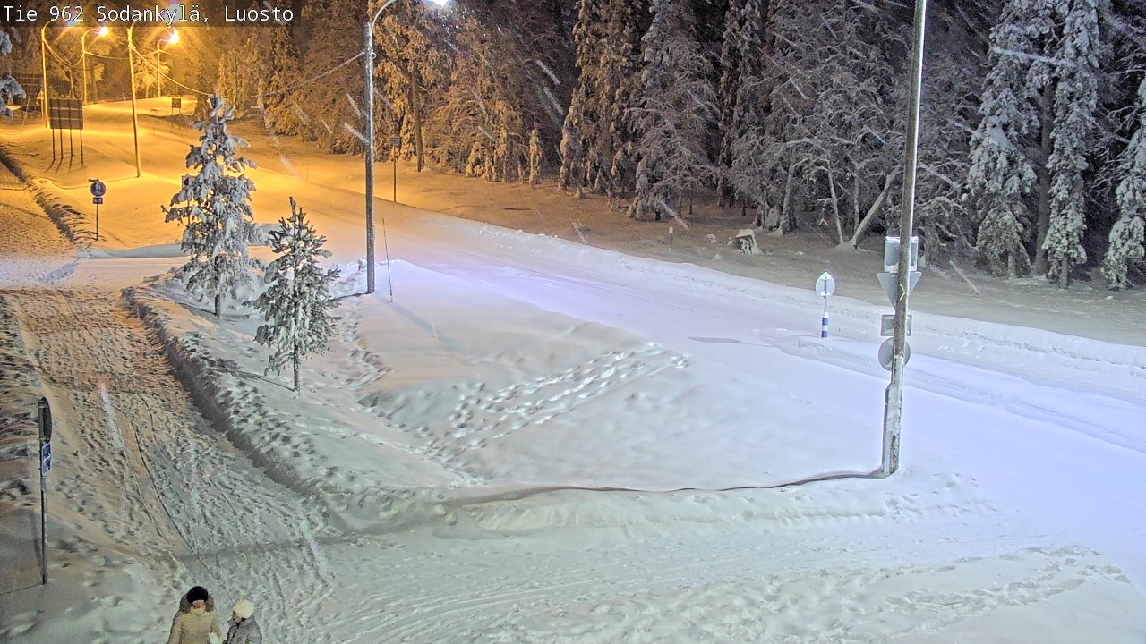Weather Camera Image Väg 962 Sodankylä, Luosto, Sodankylä, Lappi