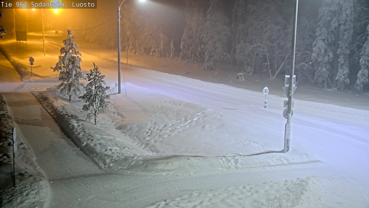 Weather Camera Image Väg 962 Sodankylä, Luosto, Sodankylä, Lappi