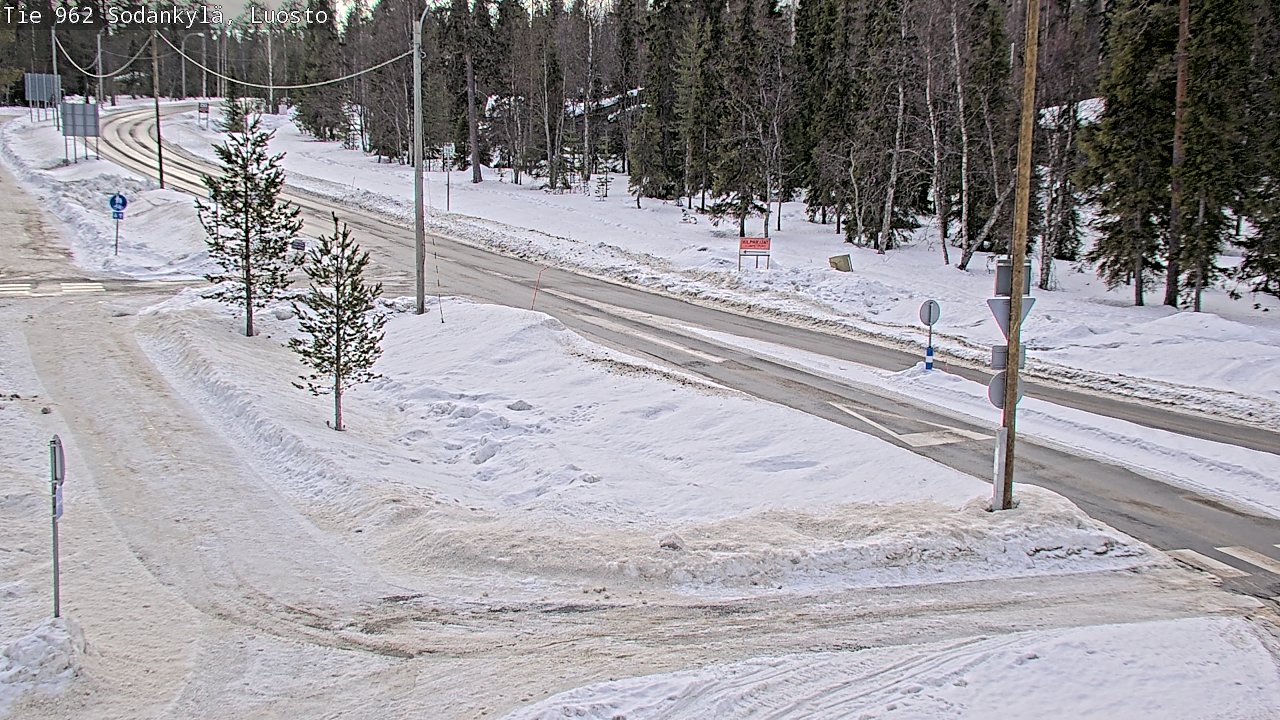 Weather Camera Image Road 962 Sodankylä, Luosto, Sodankylä, Lappi