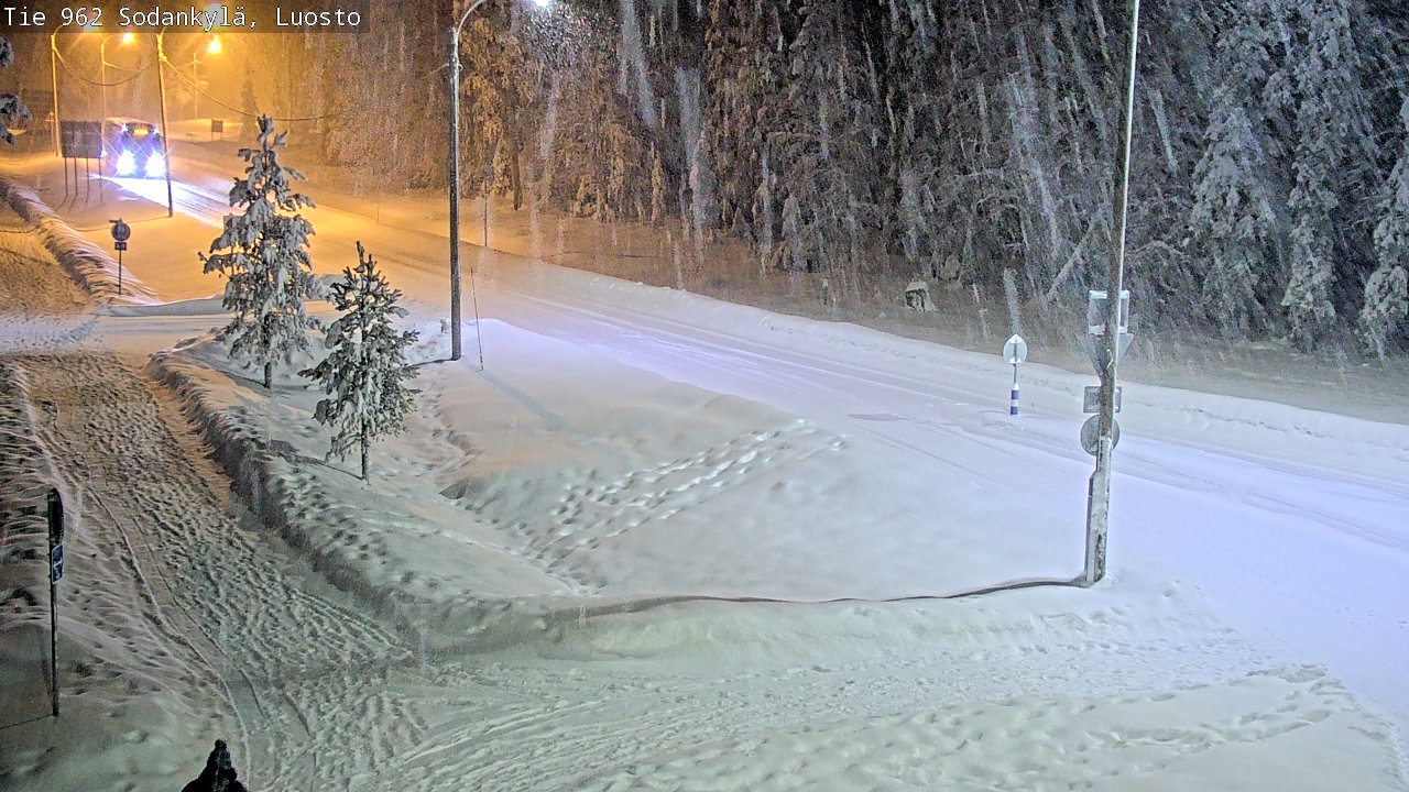 Weather Camera Image Väg 962 Sodankylä, Luosto, Sodankylä, Lappi