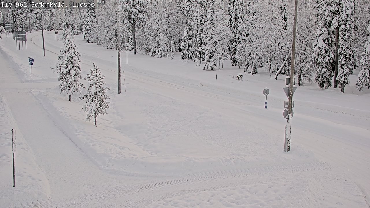 Weather Camera Image Road 962 Sodankylä, Luosto, Sodankylä, Lappi