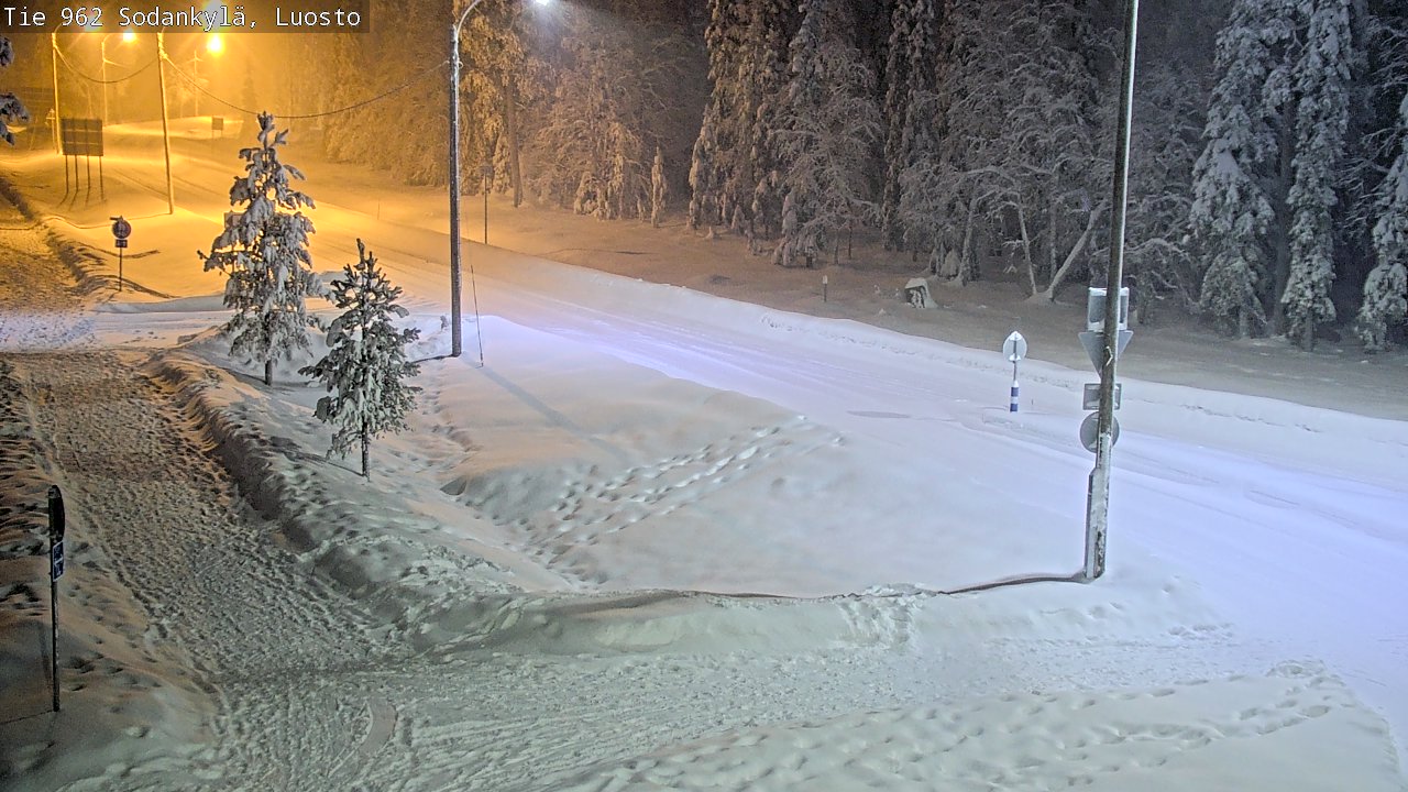 Weather Camera Image Väg 962 Sodankylä, Luosto, Sodankylä, Lappi