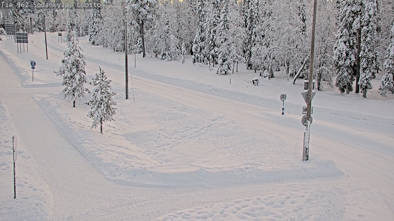 Weather Camera Image Road 962 Sodankylä, Luosto, Sodankylä, Lappi