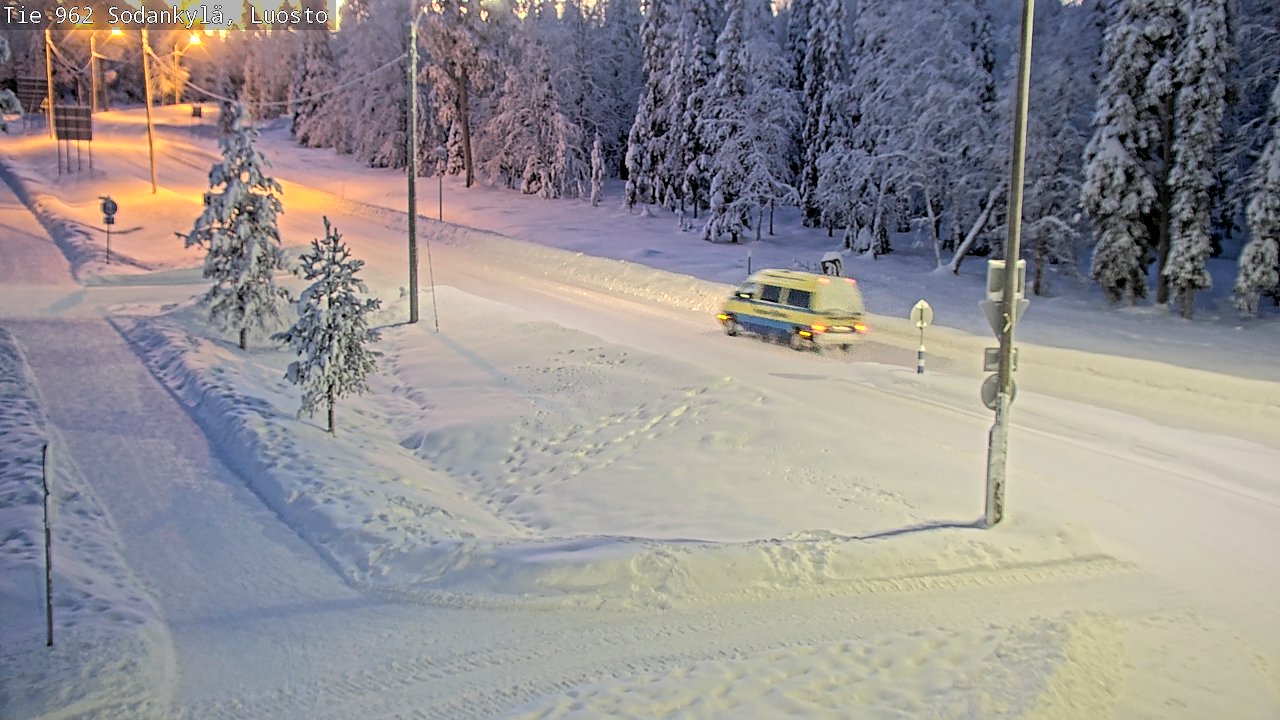 Weather Camera Image Road 962 Sodankylä, Luosto, Sodankylä, Lappi
