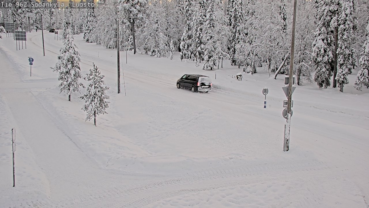 Weather Camera Image Road 962 Sodankylä, Luosto, Sodankylä, Lappi