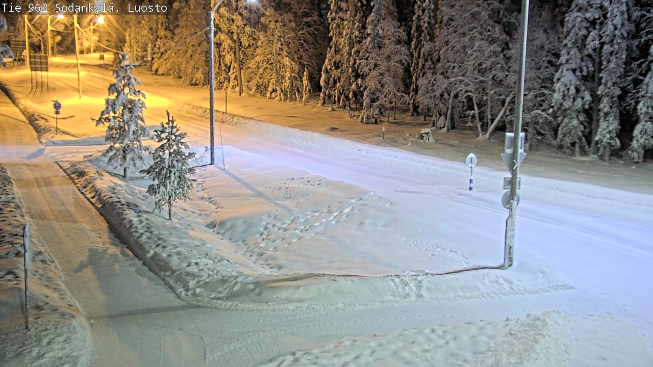 Weather Camera Image Väg 962 Sodankylä, Luosto, Sodankylä, Lappi