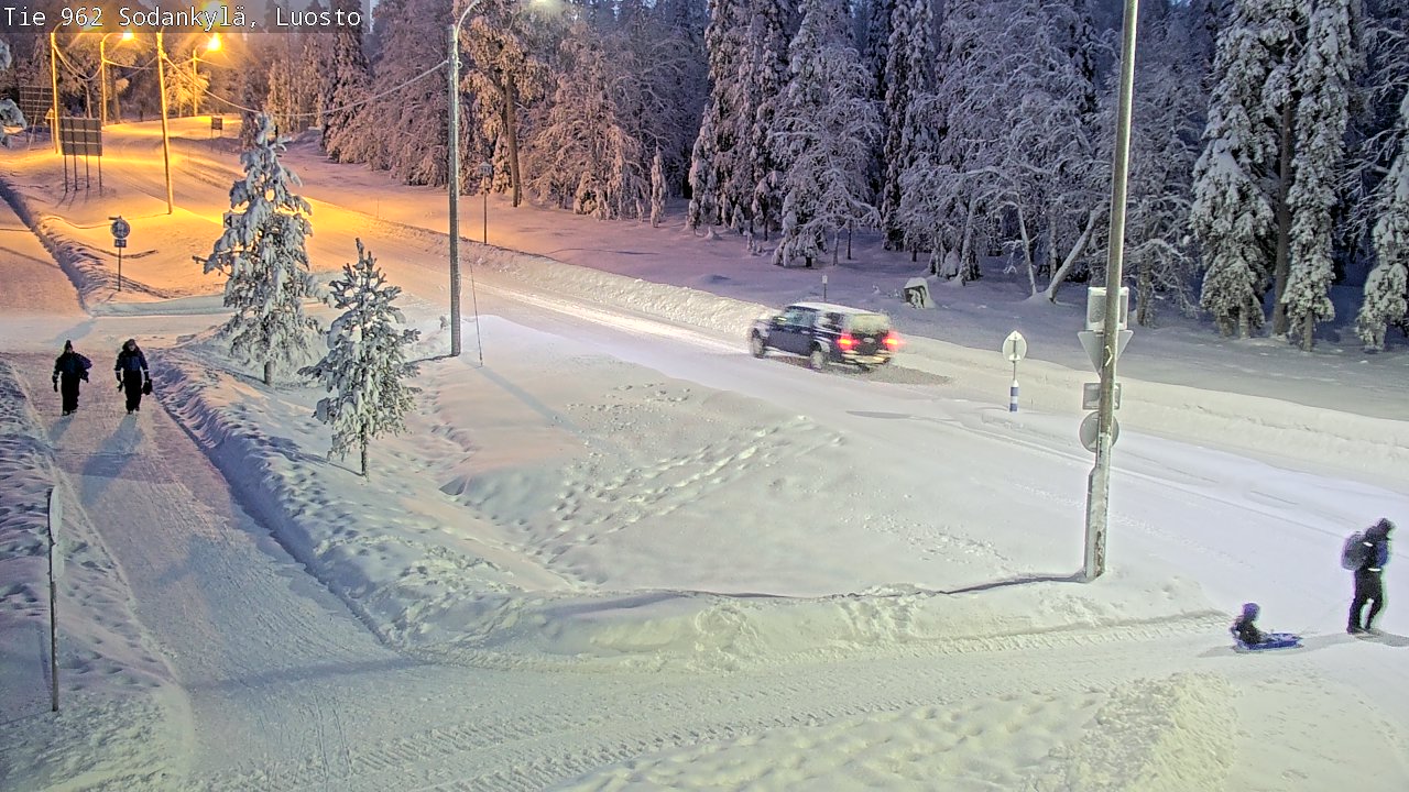 Weather Camera Image Väg 962 Sodankylä, Luosto, Sodankylä, Lappi