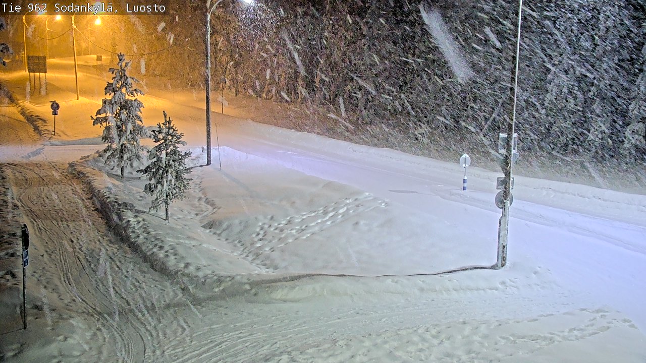 Weather Camera Image Väg 962 Sodankylä, Luosto, Sodankylä, Lappi