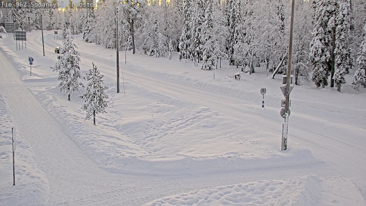 Weather Camera Image Road 962 Sodankylä, Luosto, Sodankylä, Lappi