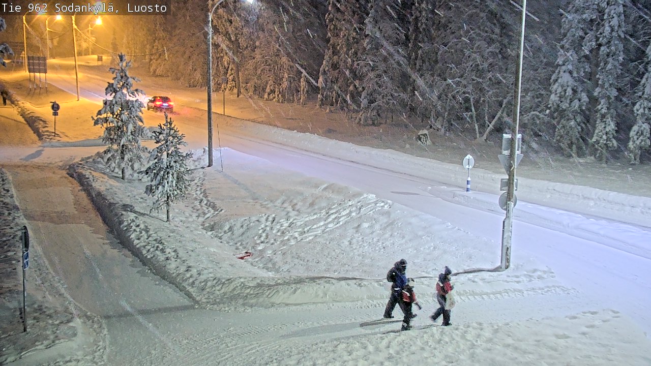 Weather Camera Image Väg 962 Sodankylä, Luosto, Sodankylä, Lappi