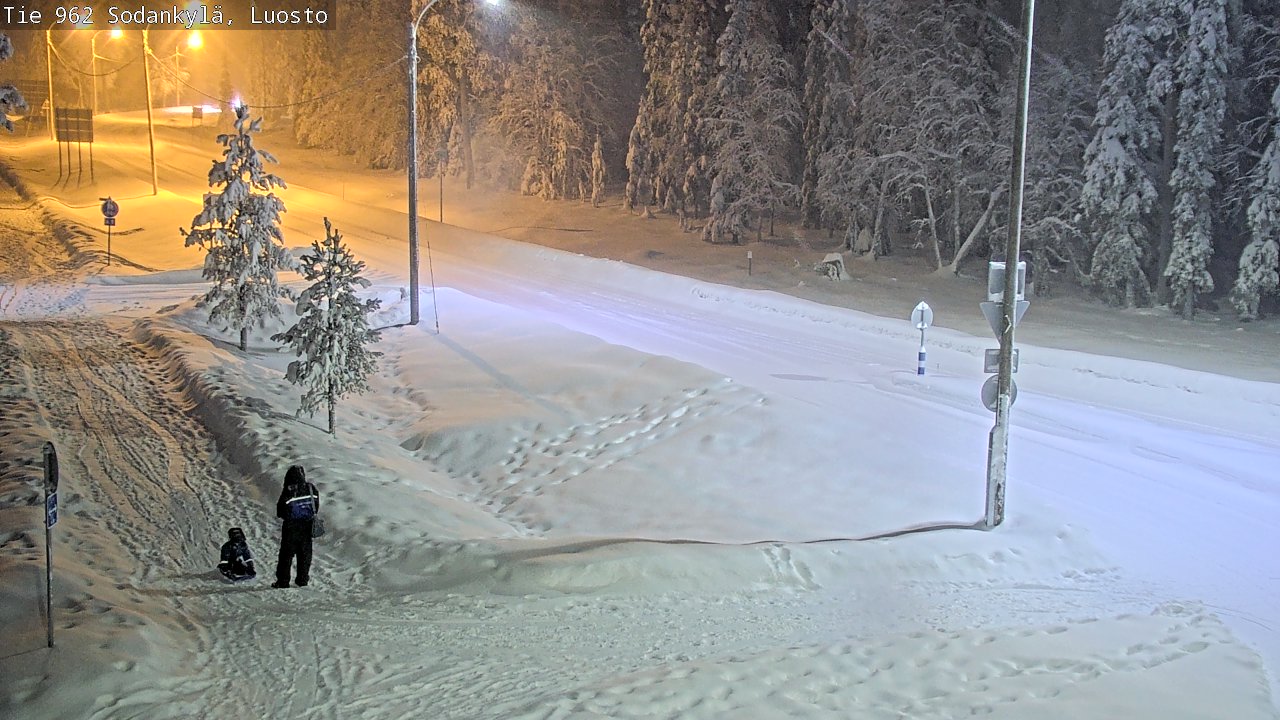 Weather Camera Image Väg 962 Sodankylä, Luosto, Sodankylä, Lappi