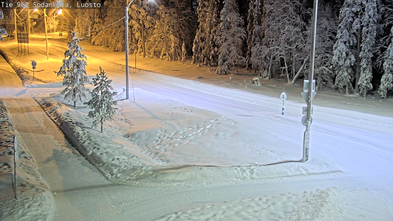 Weather Camera Image Väg 962 Sodankylä, Luosto, Sodankylä, Lappi