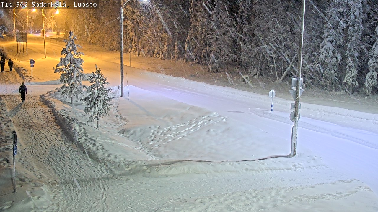 Weather Camera Image Väg 962 Sodankylä, Luosto, Sodankylä, Lappi
