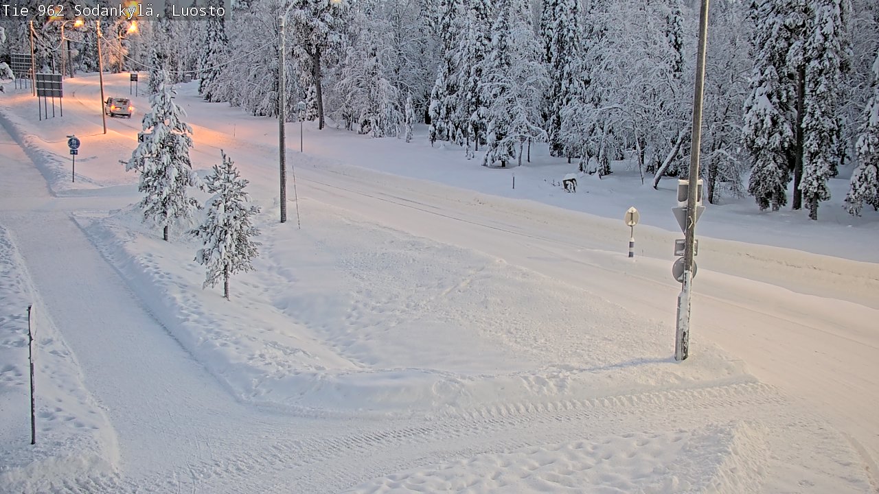 Weather Camera Image Road 962 Sodankylä, Luosto, Sodankylä, Lappi