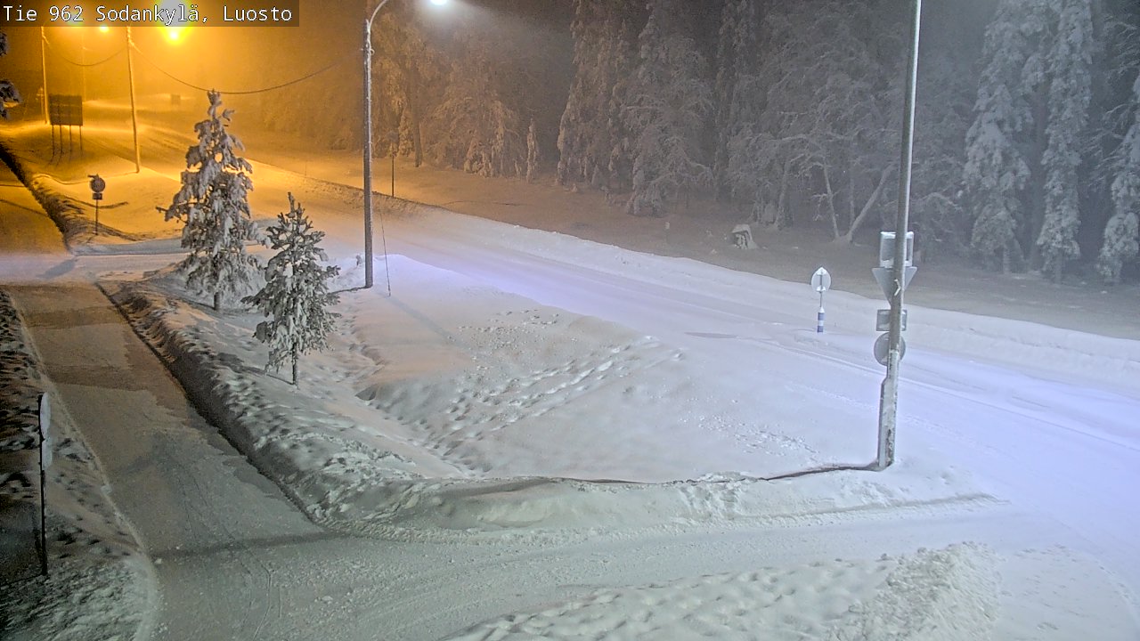 Weather Camera Image Väg 962 Sodankylä, Luosto, Sodankylä, Lappi