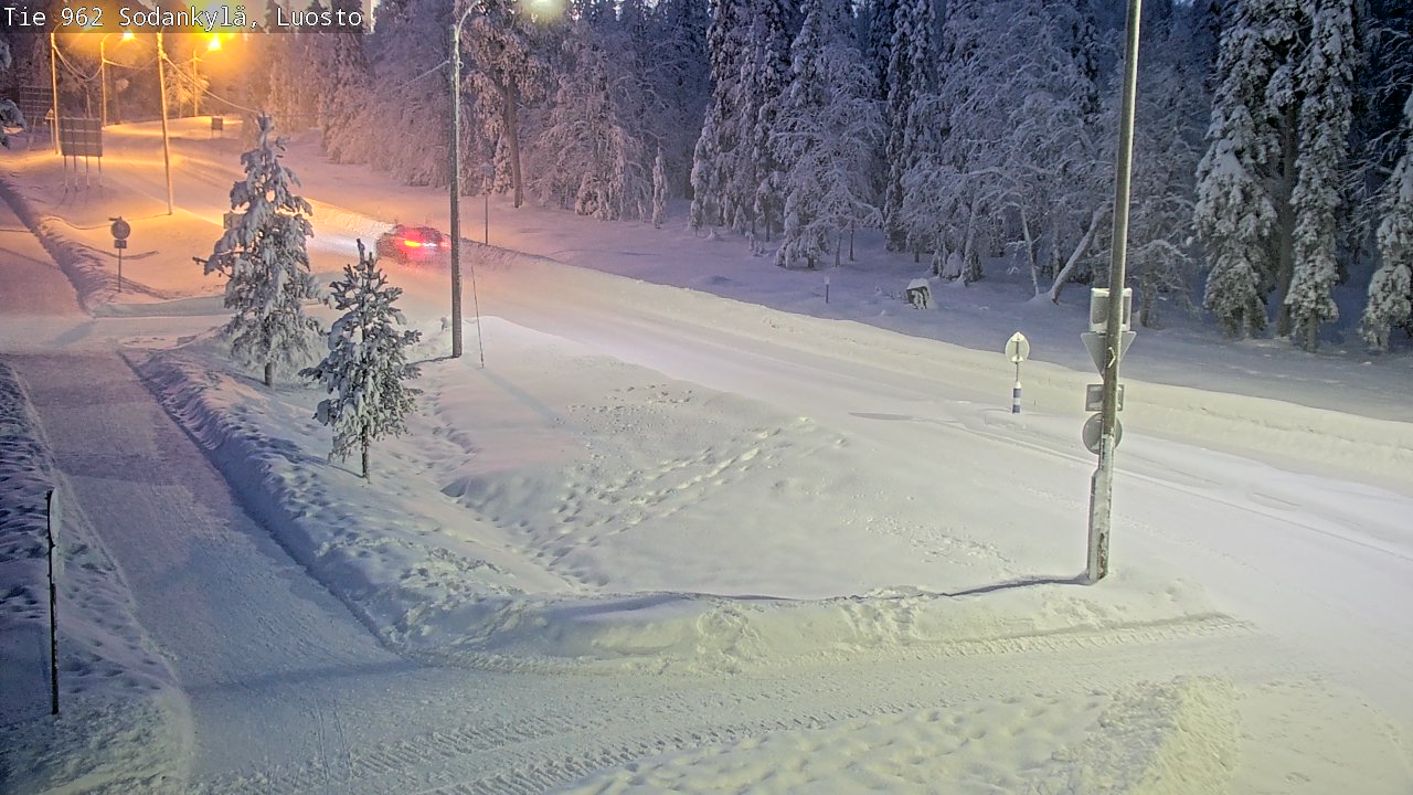 Weather Camera Image Road 962 Sodankylä, Luosto, Sodankylä, Lappi