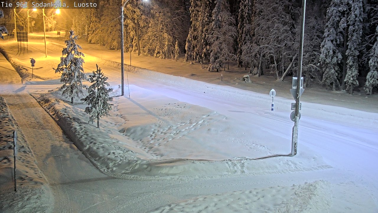 Weather Camera Image Väg 962 Sodankylä, Luosto, Sodankylä, Lappi