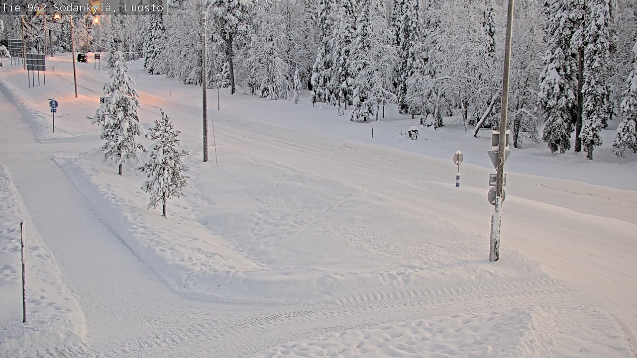 Weather Camera Image Road 962 Sodankylä, Luosto, Sodankylä, Lappi