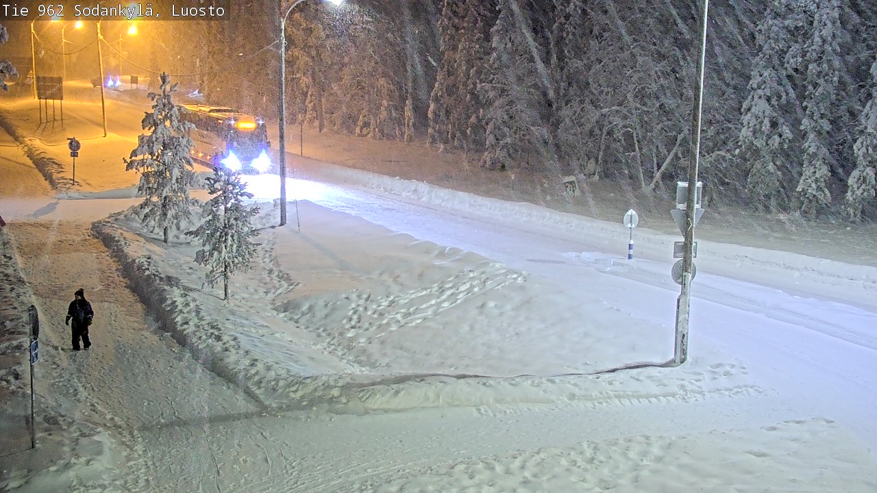 Weather Camera Image Väg 962 Sodankylä, Luosto, Sodankylä, Lappi