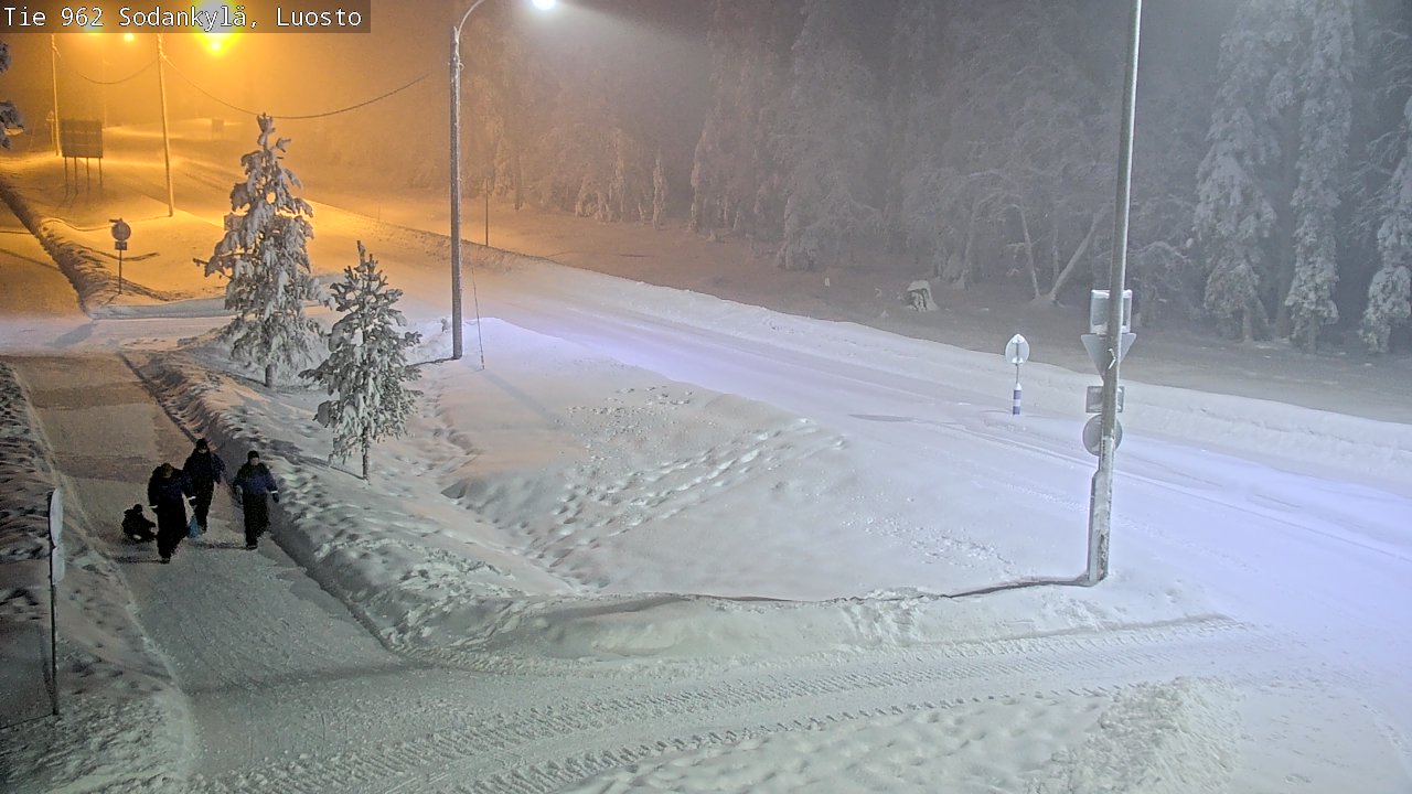 Weather Camera Image Väg 962 Sodankylä, Luosto, Sodankylä, Lappi