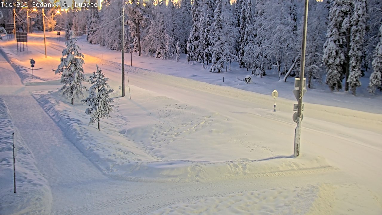 Weather Camera Image Road 962 Sodankylä, Luosto, Sodankylä, Lappi