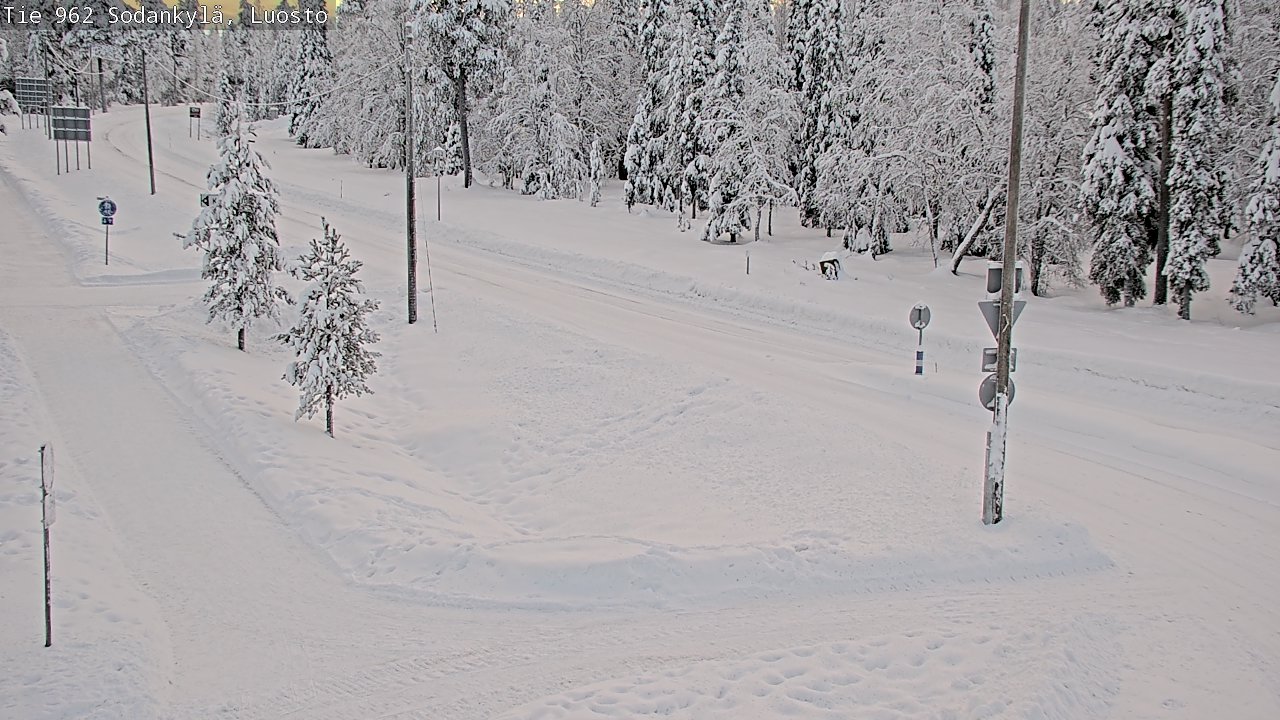 Weather Camera Image Road 962 Sodankylä, Luosto, Sodankylä, Lappi