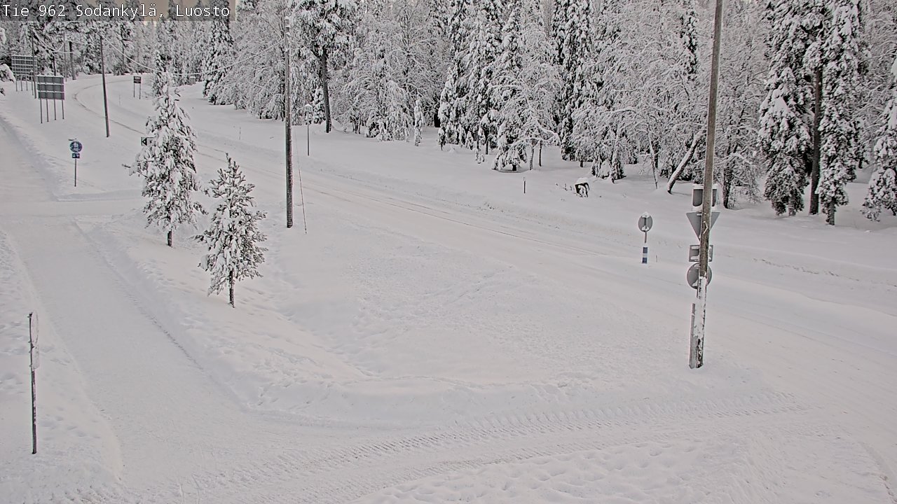 Weather Camera Image Road 962 Sodankylä, Luosto, Sodankylä, Lappi