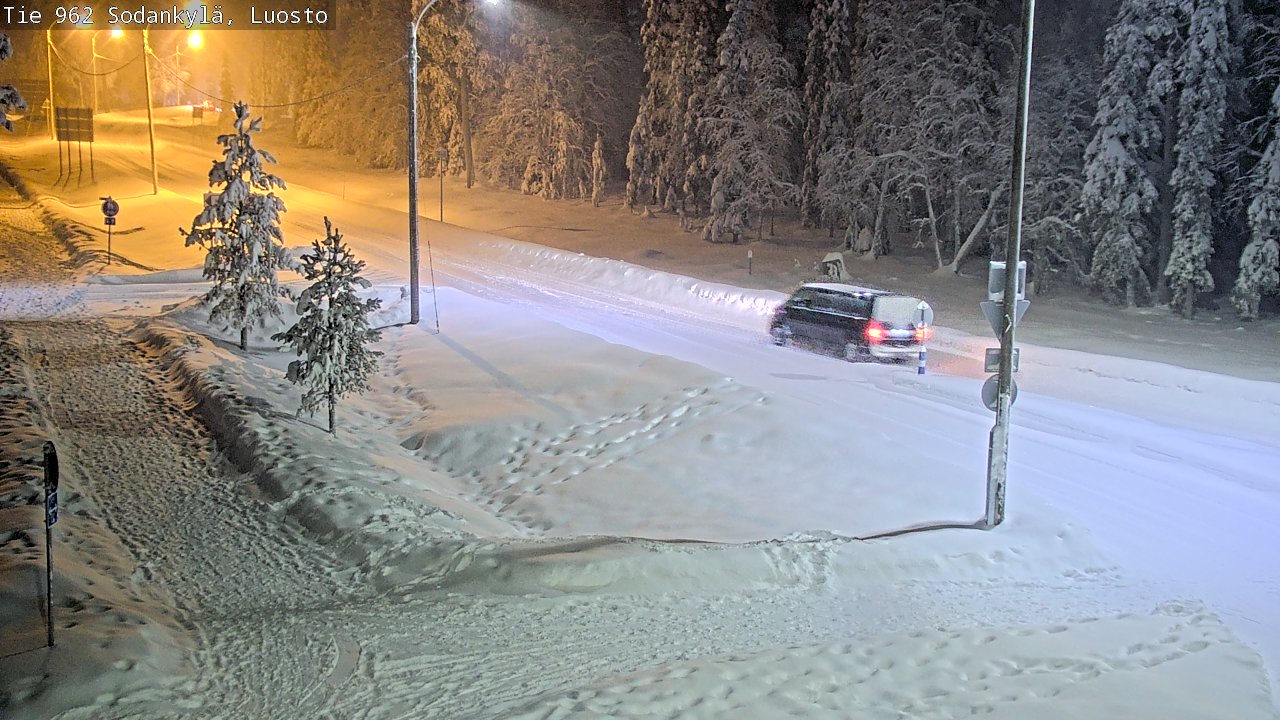 Weather Camera Image Väg 962 Sodankylä, Luosto, Sodankylä, Lappi