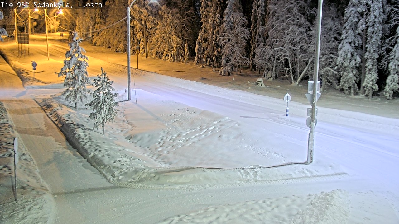 Weather Camera Image Väg 962 Sodankylä, Luosto, Sodankylä, Lappi