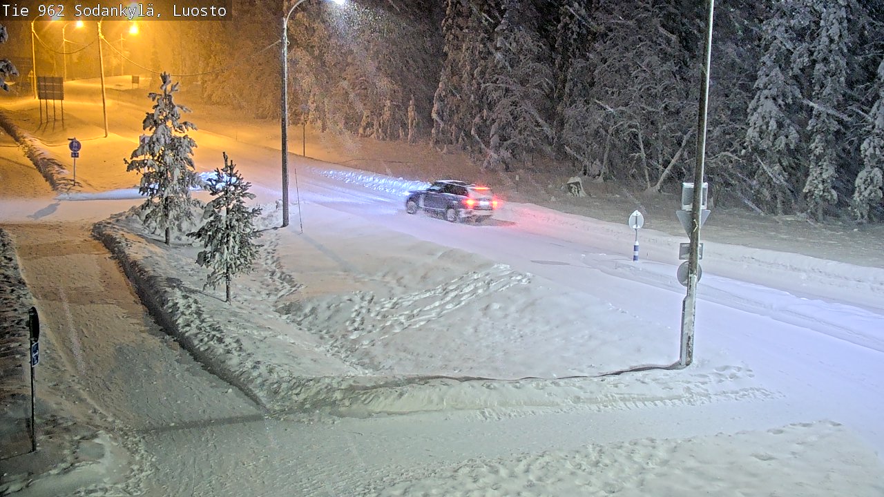 Weather Camera Image Väg 962 Sodankylä, Luosto, Sodankylä, Lappi