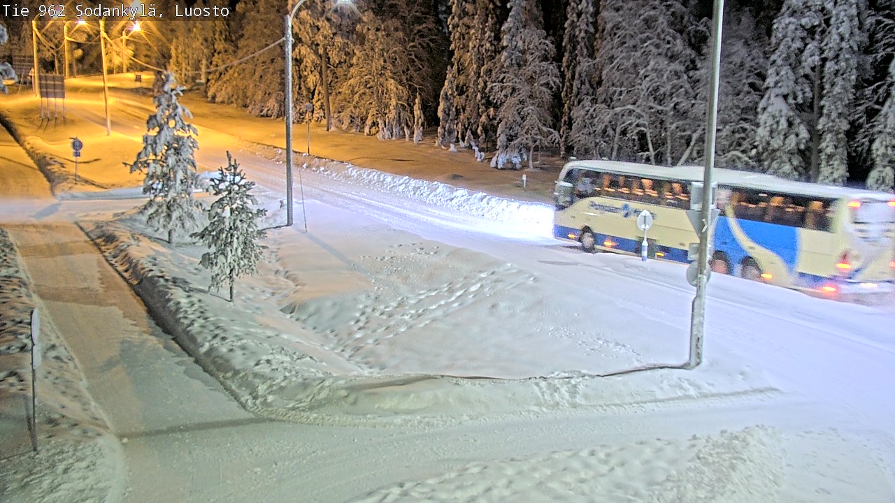 Weather Camera Image Väg 962 Sodankylä, Luosto, Sodankylä, Lappi