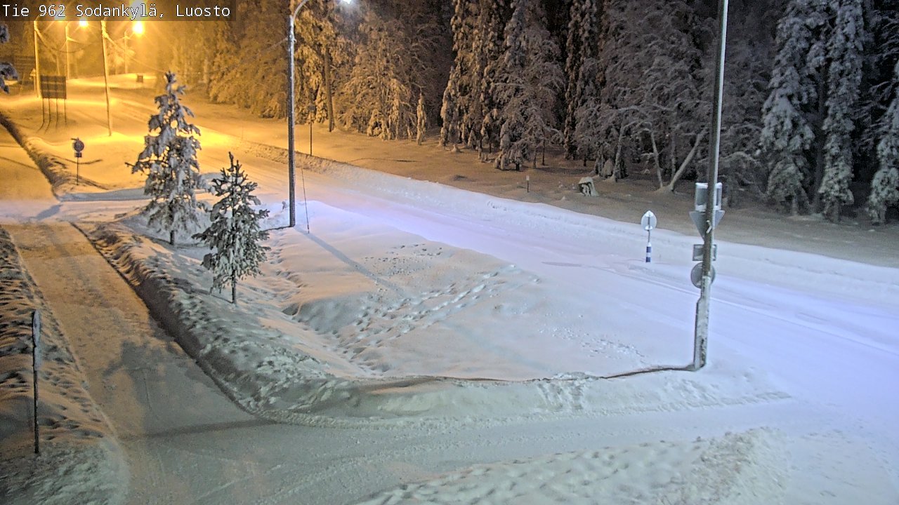 Weather Camera Image Väg 962 Sodankylä, Luosto, Sodankylä, Lappi