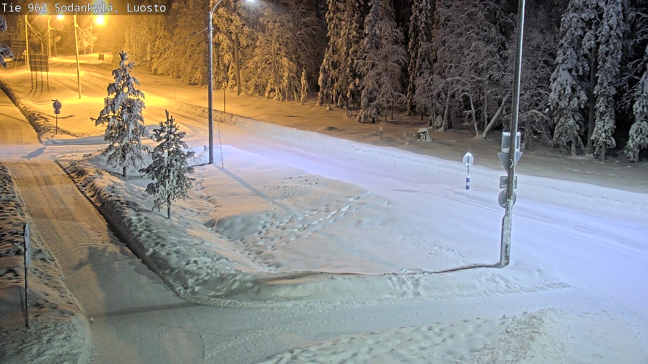 Weather Camera Image Väg 962 Sodankylä, Luosto, Sodankylä, Lappi