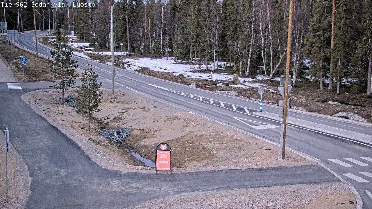 Weather Camera Image Väg 962 Sodankylä, Luosto, Sodankylä, Lappi