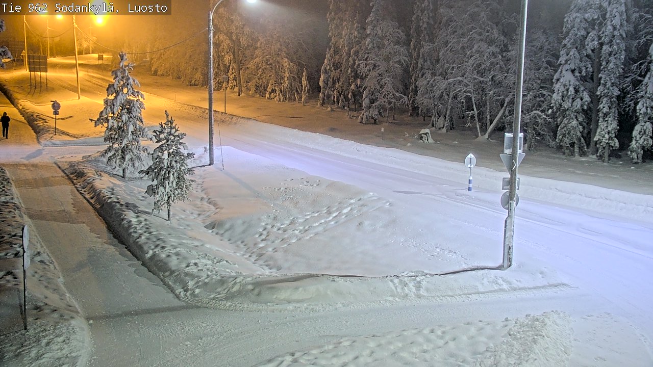 Weather Camera Image Väg 962 Sodankylä, Luosto, Sodankylä, Lappi