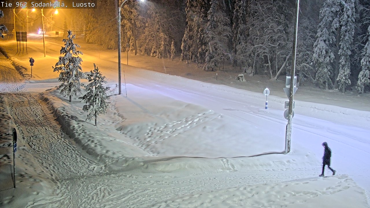 Weather Camera Image Väg 962 Sodankylä, Luosto, Sodankylä, Lappi