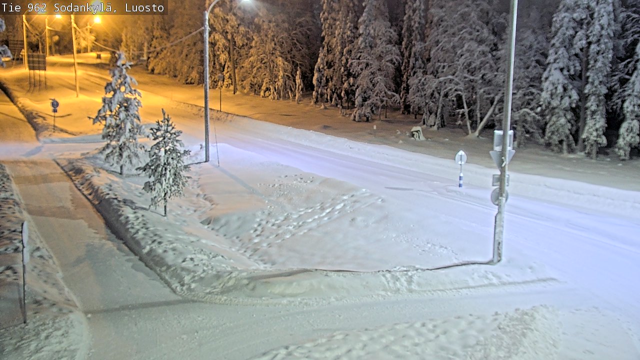 Weather Camera Image Väg 962 Sodankylä, Luosto, Sodankylä, Lappi