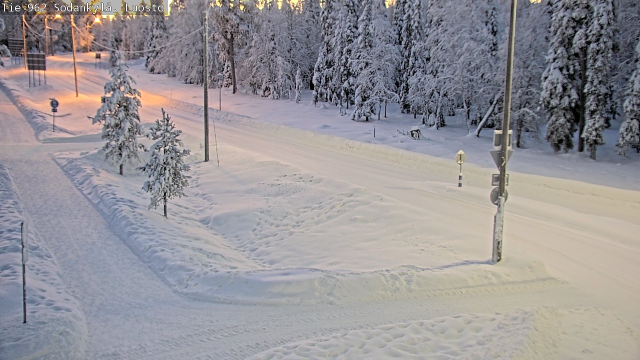 Weather Camera Image Road 962 Sodankylä, Luosto, Sodankylä, Lappi
