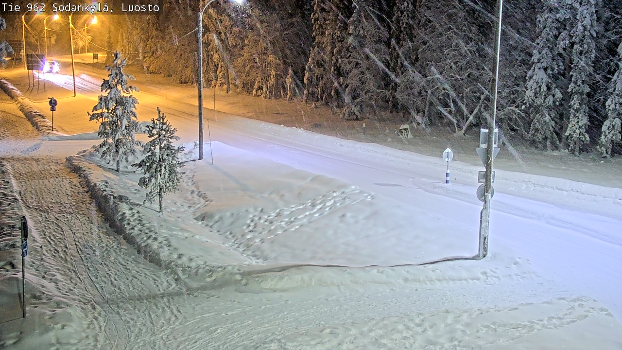 Weather Camera Image Väg 962 Sodankylä, Luosto, Sodankylä, Lappi