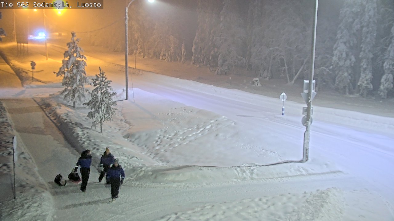 Weather Camera Image Väg 962 Sodankylä, Luosto, Sodankylä, Lappi