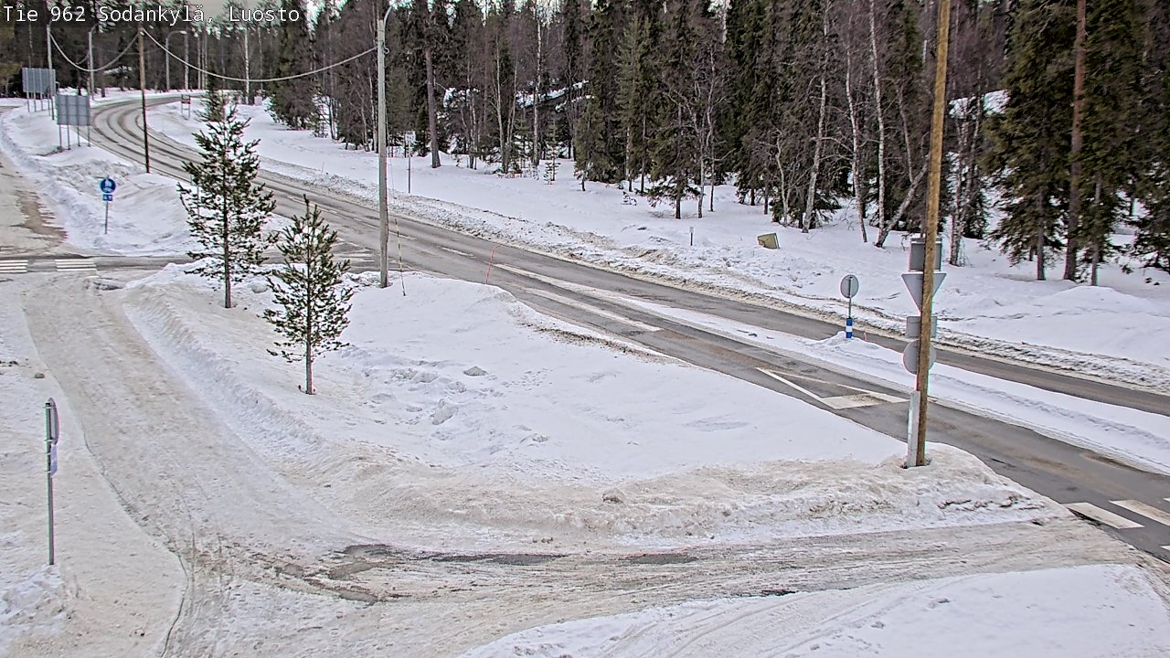 Weather Camera Image Väg 962 Sodankylä, Luosto, Sodankylä, Lappi