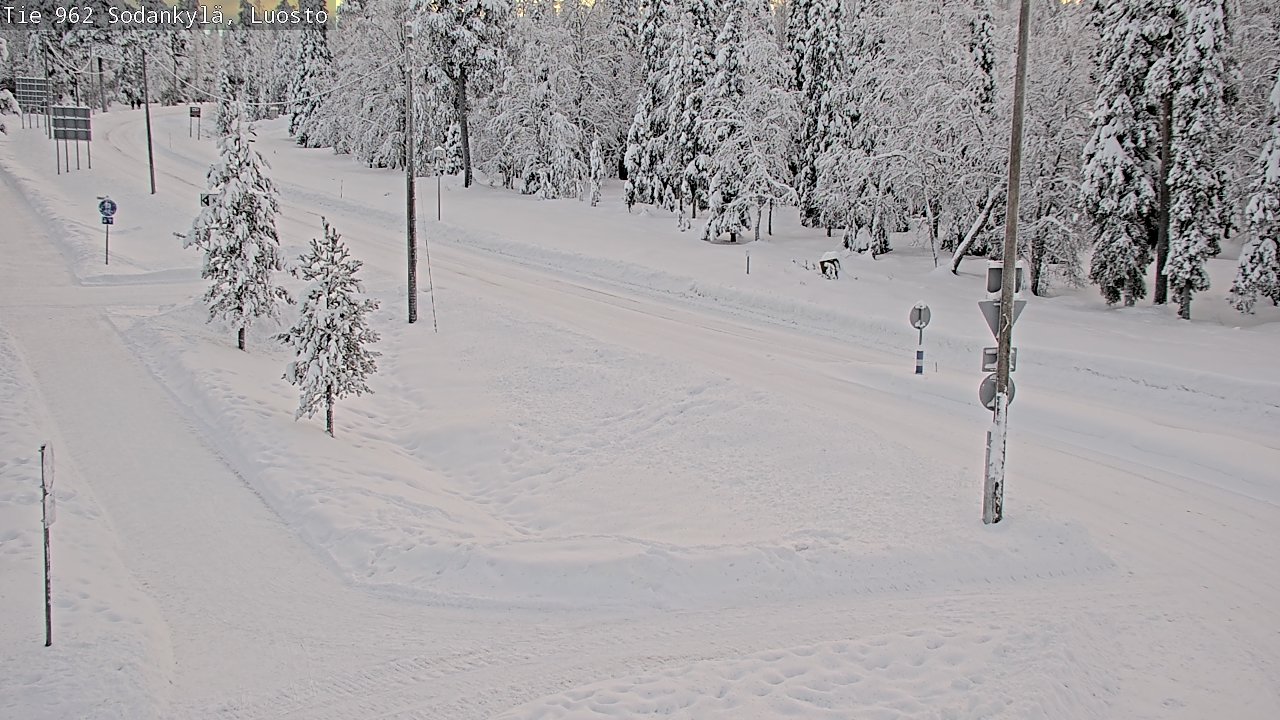 Weather Camera Image Road 962 Sodankylä, Luosto, Sodankylä, Lappi