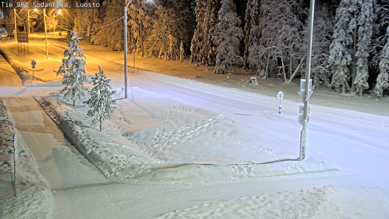 Weather Camera Image Väg 962 Sodankylä, Luosto, Sodankylä, Lappi
