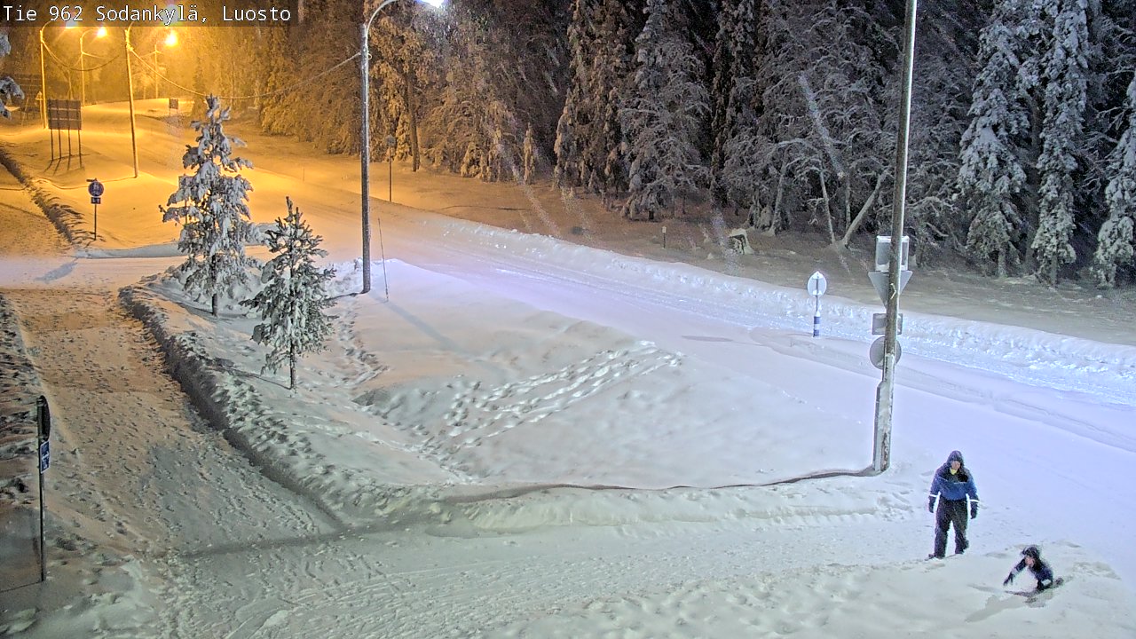Weather Camera Image Väg 962 Sodankylä, Luosto, Sodankylä, Lappi
